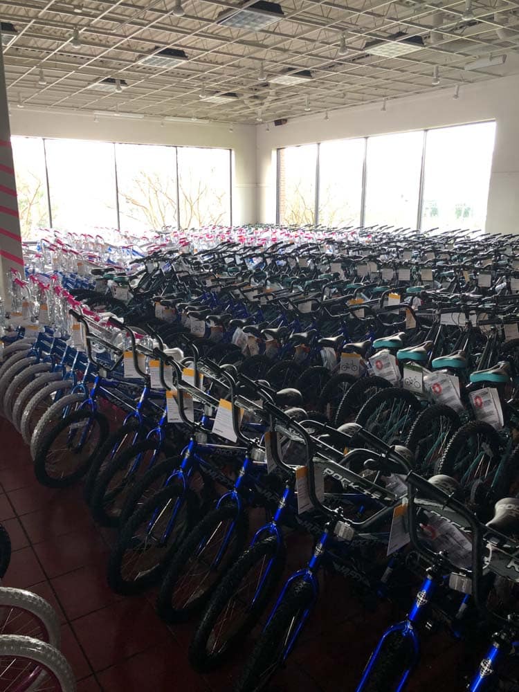 Over 100 bikes donated