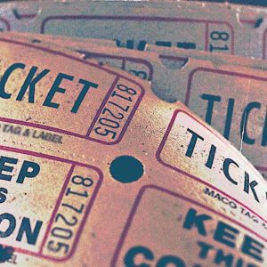 A roll of Raffle Tickets